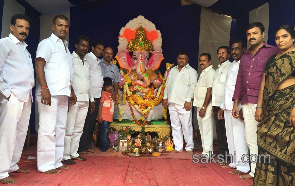 ganesh chaturthi celebrations in Ranga Reddy district onThird day3