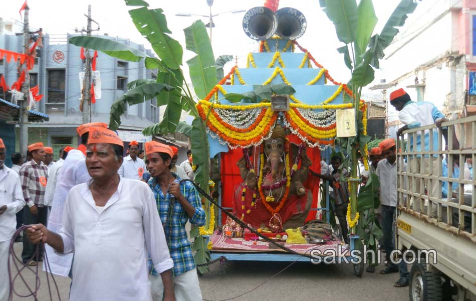 ganesh chaturthi celebrations in Ranga Reddy district onThird day4