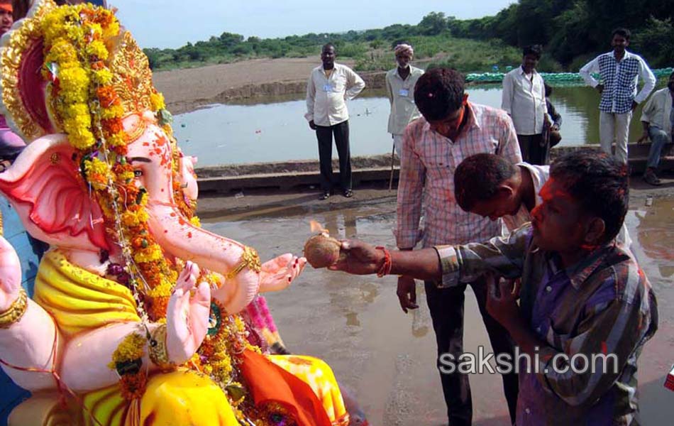 ganesh chaturthi celebrations in Ranga Reddy district onThird day5