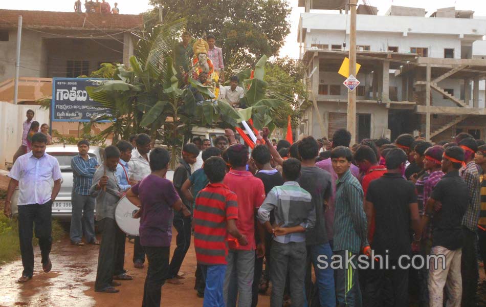 ganesh chaturthi celebrations in Ranga Reddy district onThird day6