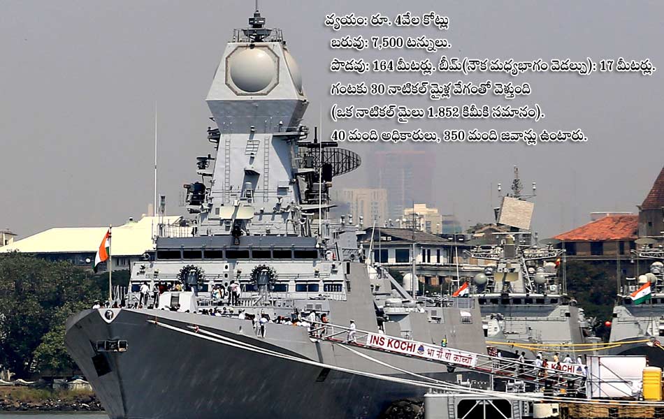 naval warship INS Kochi in Mumbai1