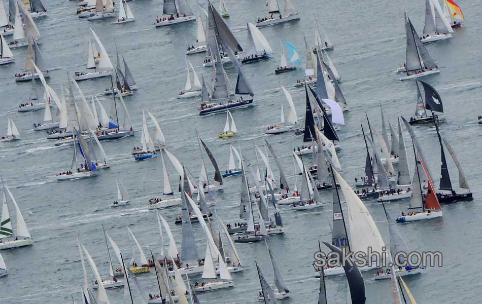 Boats sail during the 47th Barcolana regatta in the Gulf of Trieste - Sakshi3