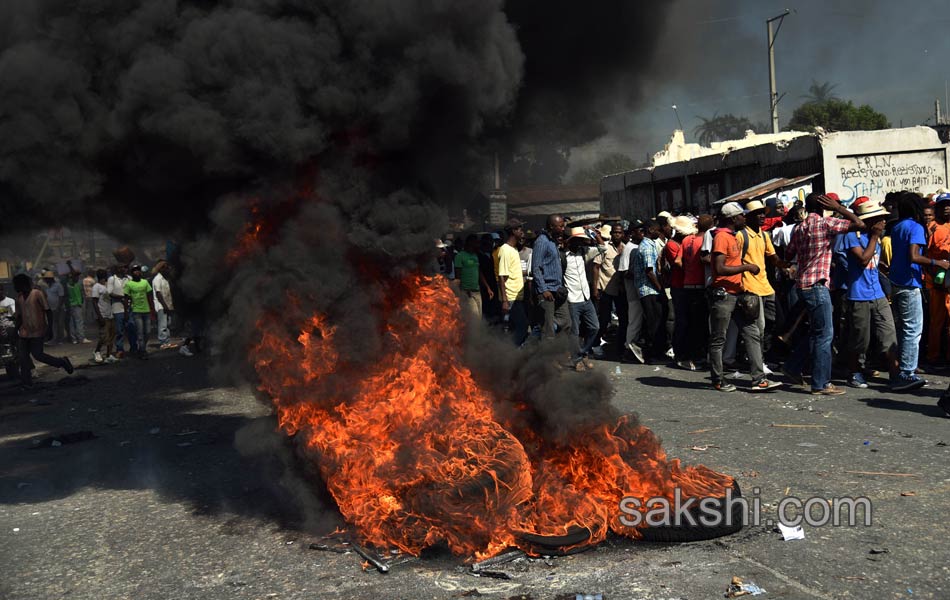 HAITI VOTE ELECTIONS PROTEST - Sakshi4