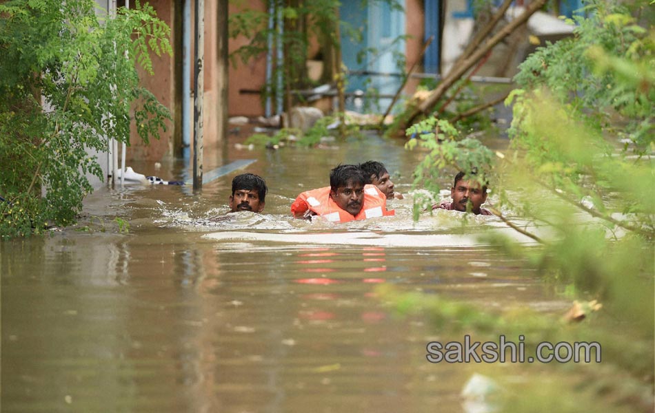 chennai submerged in rain water2