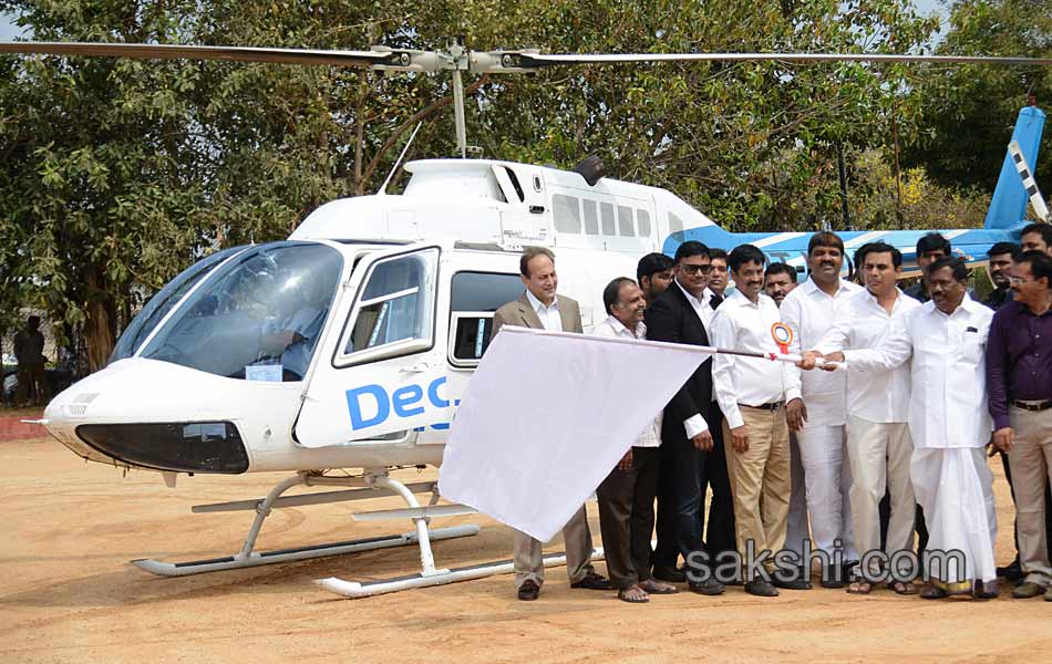 Helicopter joy ride launched in Hyderabad - Sakshi3