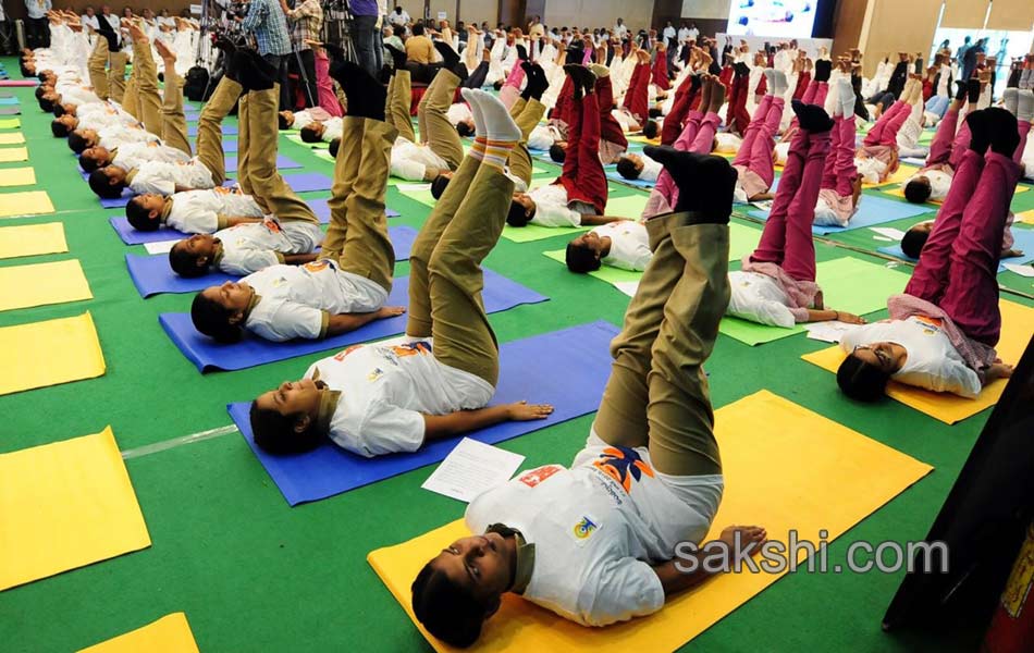 international yoga day celebrated in telugu states5