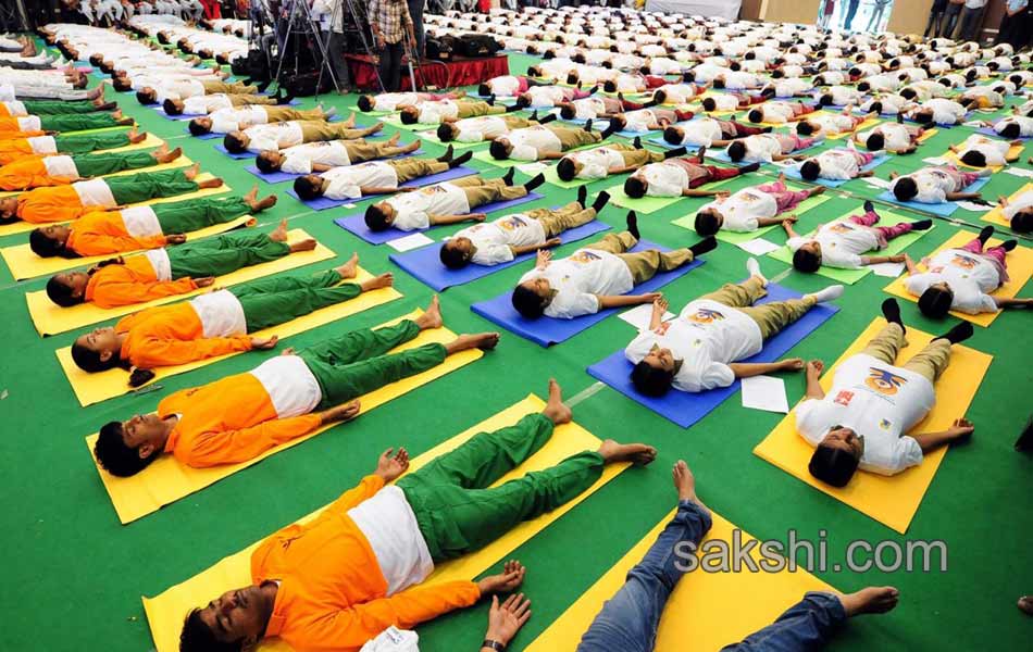 international yoga day celebrated in telugu states11