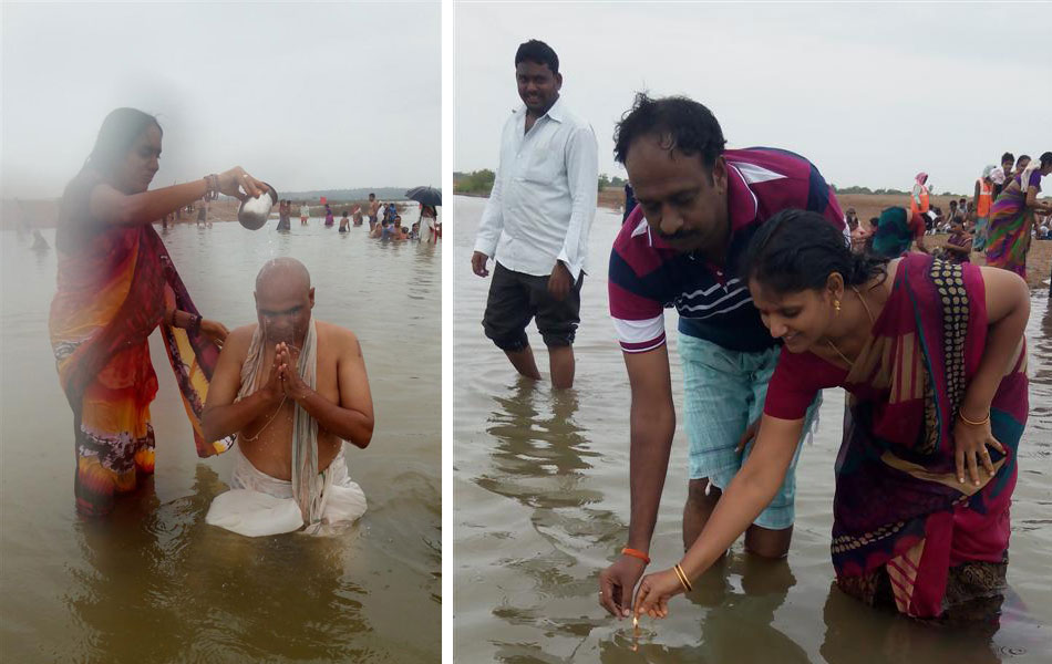 Devotees baths in Godavari river - Sakshi5