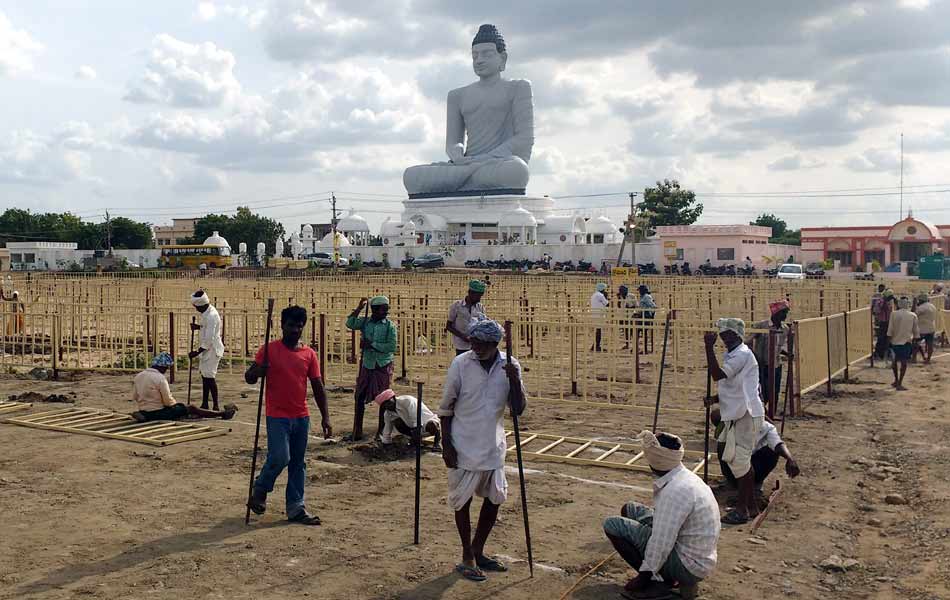 Puskara ghats ready to cermony2