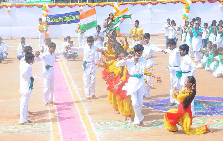 national flag inagurations in guntur dist1