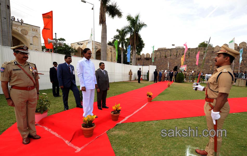 Telangana CM KCR Independence Day Golkonda - Sakshi5