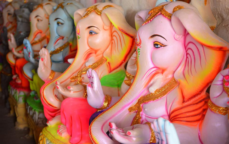 Ganapathi statues ready for Vinayaka chavithi - Sakshi5