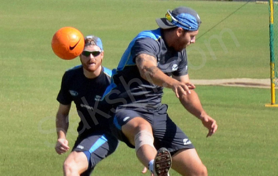 Team India players at a practice session9