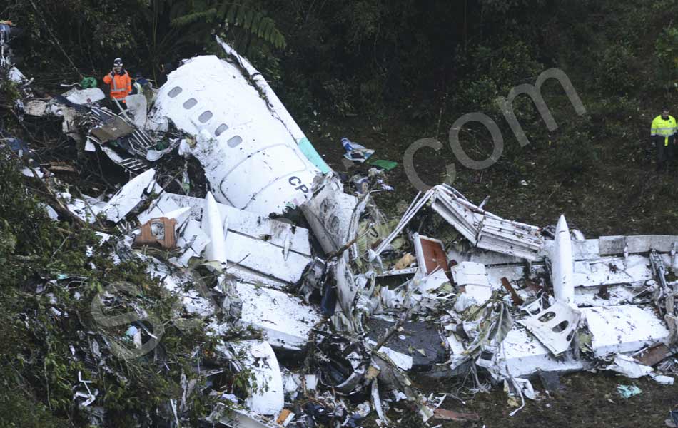 Colombia plane crash 71 dead on Brazil soccer teams charter flight1