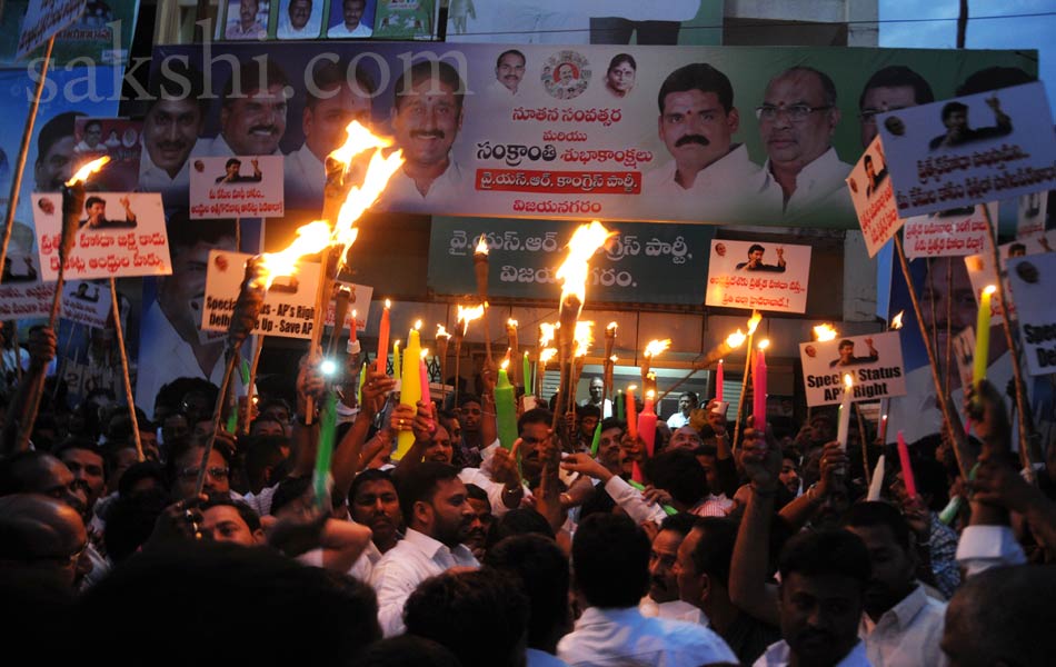 Candle Rally in R K Beach Vizag - Sakshi1