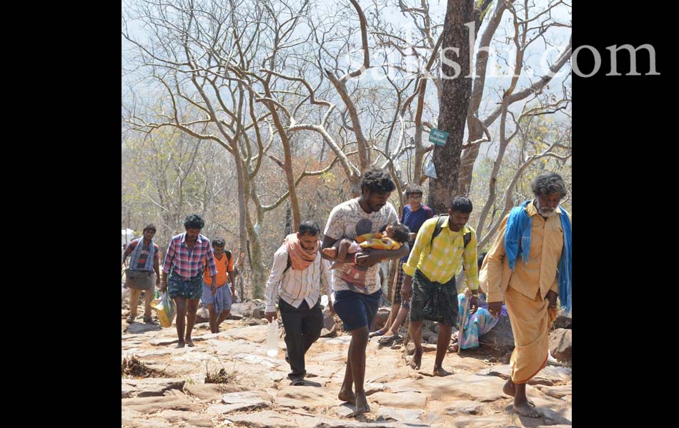 Siva devotees start journey to Srisailam Temple - Sakshi9