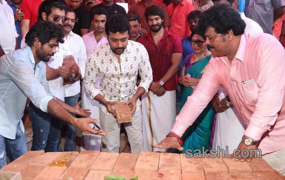 Rajinikantha and  Kamal Haasan lay foundation stone for Nadigar sangam  building - Sakshi8