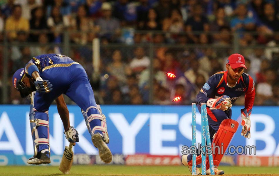 mumbai indians won match with delhi Delhi Daredevils4