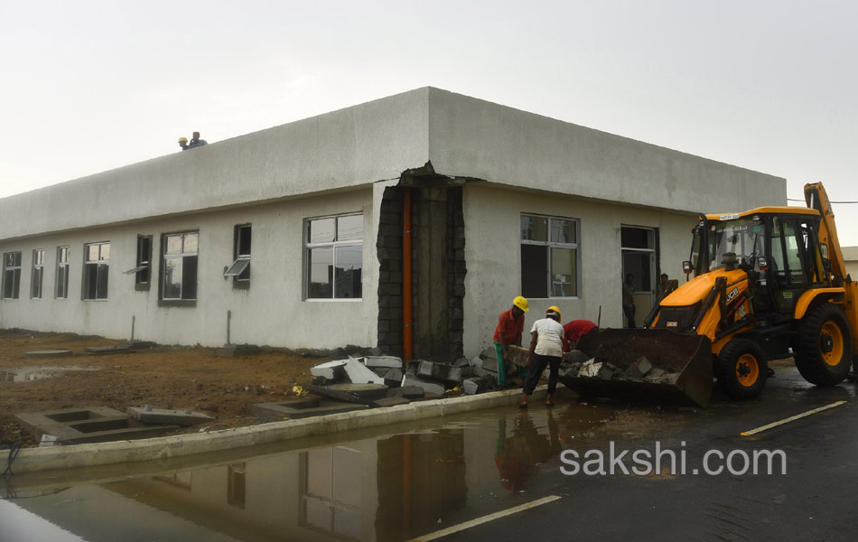 capital Amaravati Assembly in rain water - Sakshi6