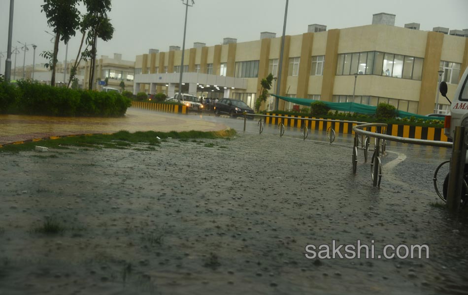 capital Amaravati Assembly in rain water - Sakshi8