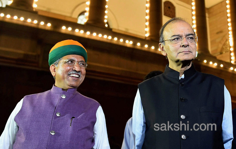 GST Launch President Pranab Mukherjee and PM Modi - Sakshi17