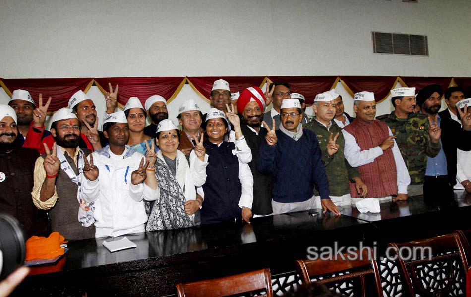 AAP to form government in Delhi Arvind Kejriwal to be Chief Minister - Sakshi20