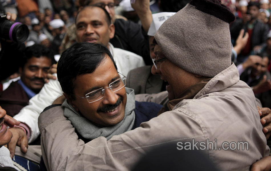 AAP to form government in Delhi Arvind Kejriwal to be Chief Minister - Sakshi22