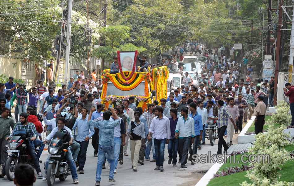 akkineni nageswara rao funerals in annapurna studios21