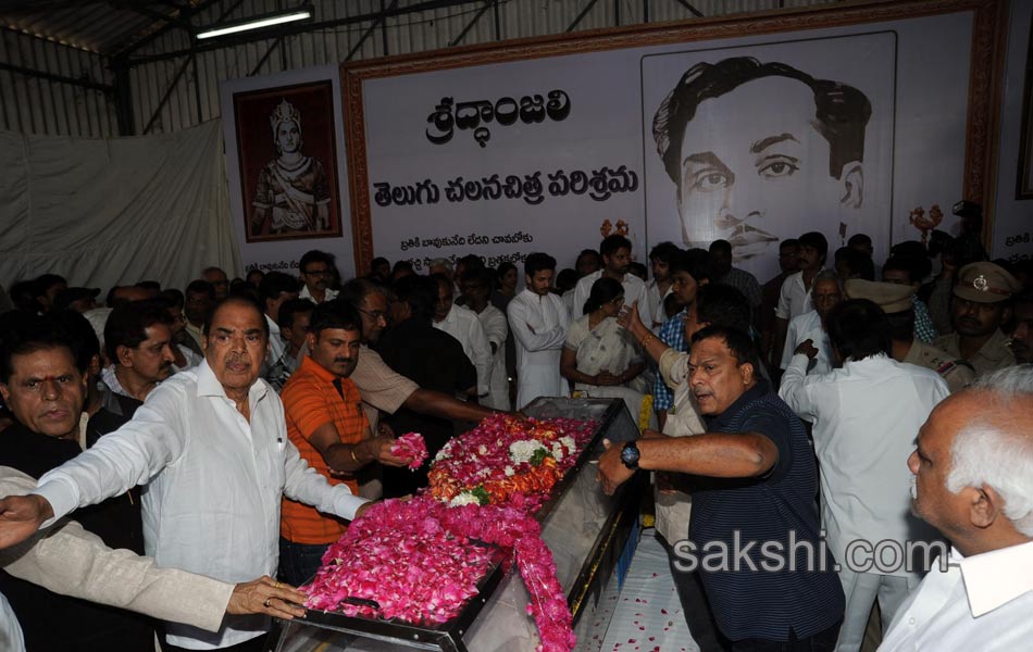 akkineni nageswara rao funerals in annapurna studios58