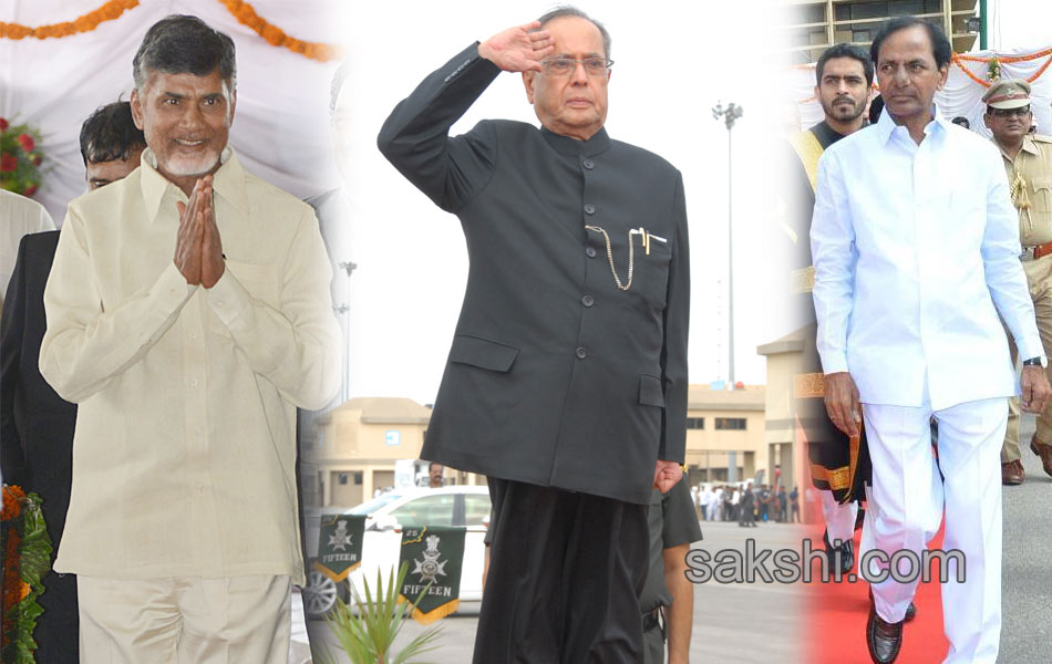 two chief ministers shake hands ahead of president tour - Sakshi17