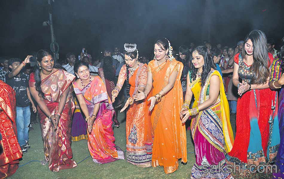 beautiful bathukamma festival celebrations at silparavam - Sakshi5