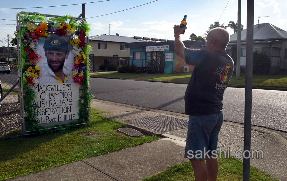 Australia Bids Farewell to Cricket Star Phillip Hughes11