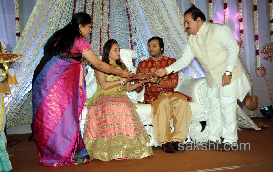 Jayaprada nephew Siddharth Pravallika Reddy Engagement5