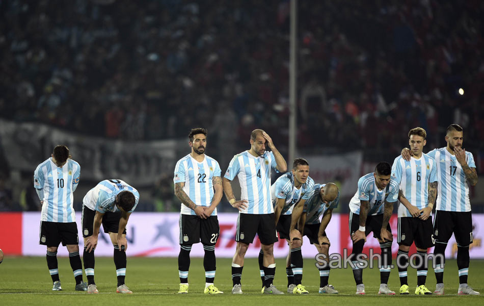 celebration upon winning the Copa America 201516