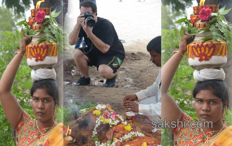 Devotees with a huge sliding Bonalu17