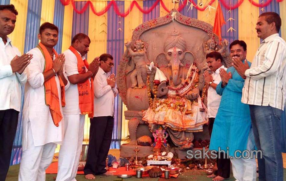 Ganesh Chaturthi celebrations in khammam district1