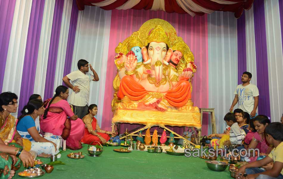 Ganesh Chaturthi celebrations in Karimnagar district2