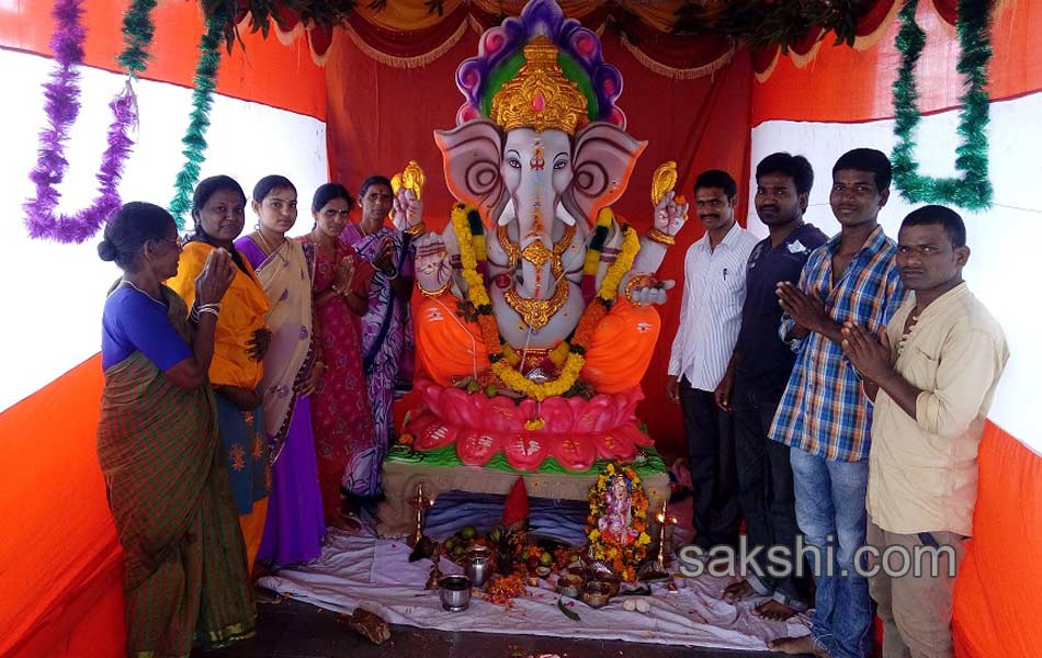 Ganesh Chaturthi celebrations in  ranga reddy district1