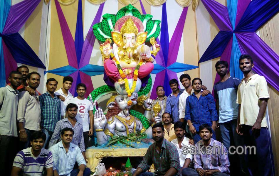 Ganesh Chaturthi celebrations in  ranga reddy district14