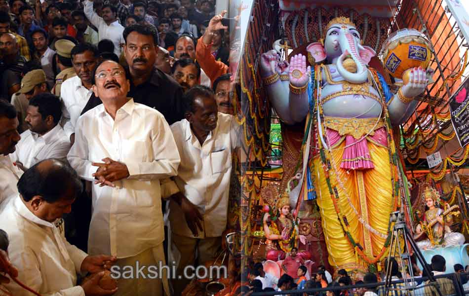 Governor perfoms ganesha puja at Khairatabad20