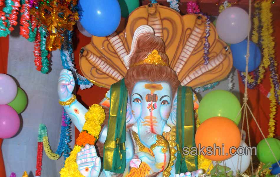 ganesh chaturthi celebrations in khammam district on second day7