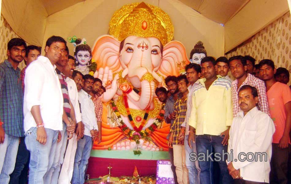 ganesh chaturthi celebrations in Ranga Reddy district onThird day2