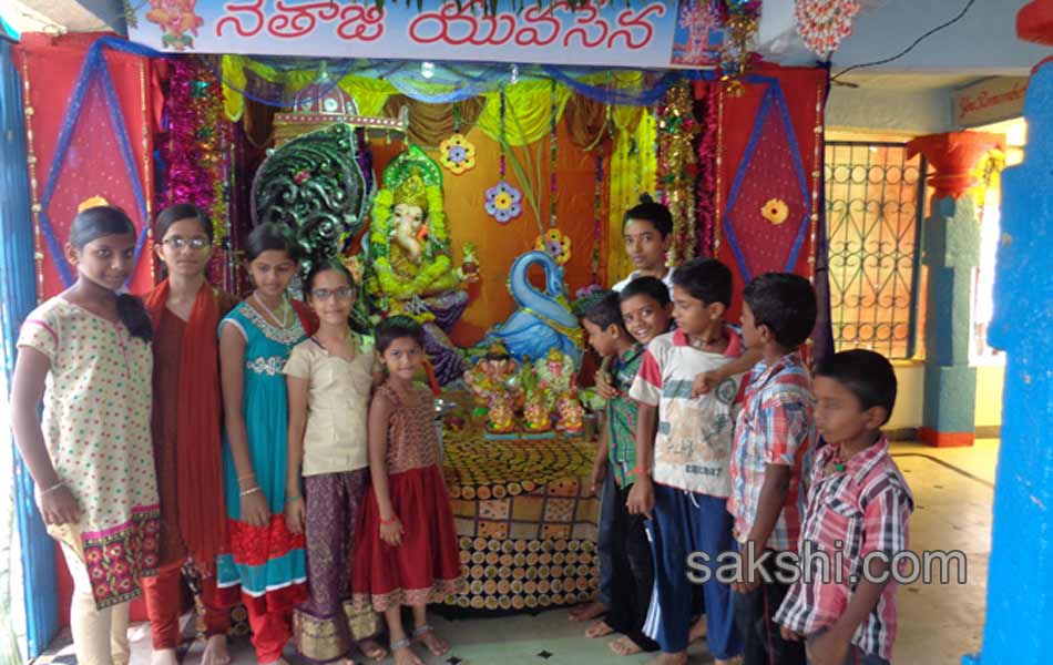 ganesh chaturthi celebrations in Mahbubnagar district onThird day - Sakshi5