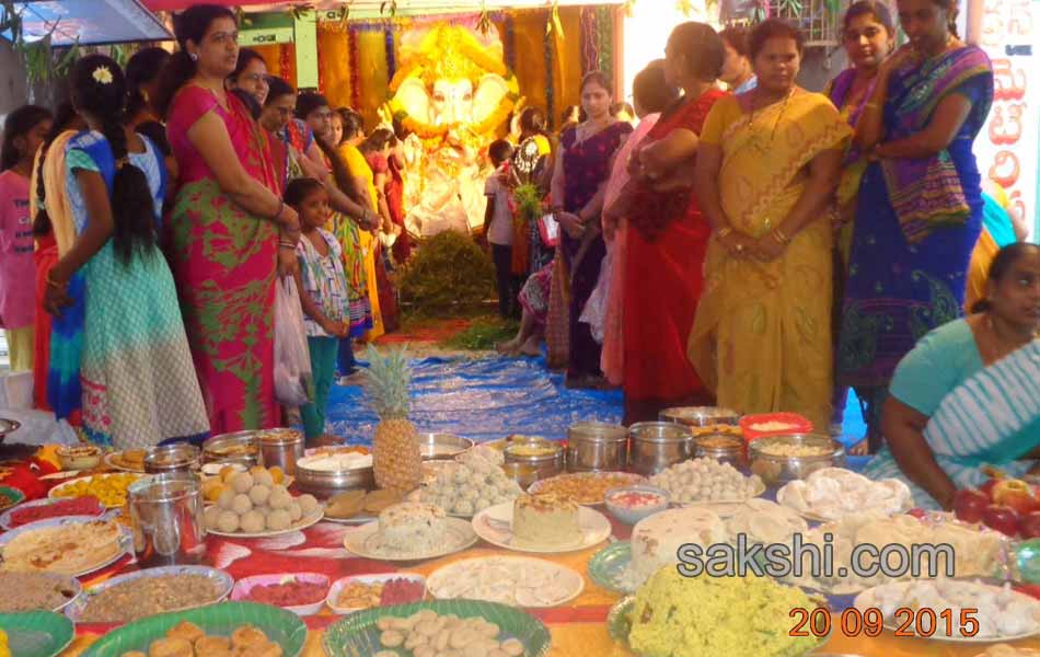 ganesh chaturthi celebrations in khammam district onThird day9