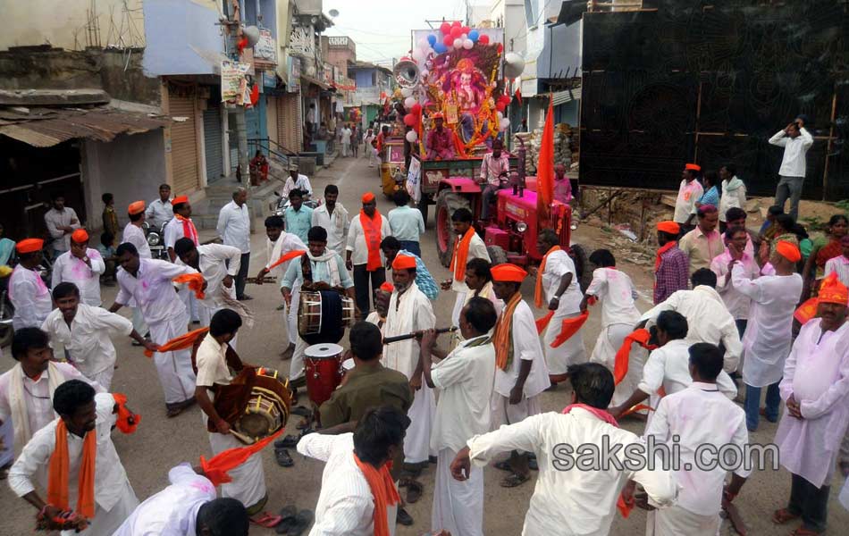 ganesh chaturthi celebrations in Ranga Reddy district onThird day9