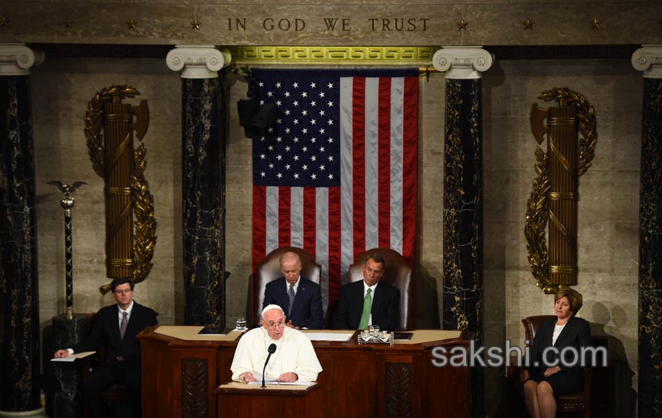 Pope Francis addresses a joint meeting of the US Congress - Sakshi2