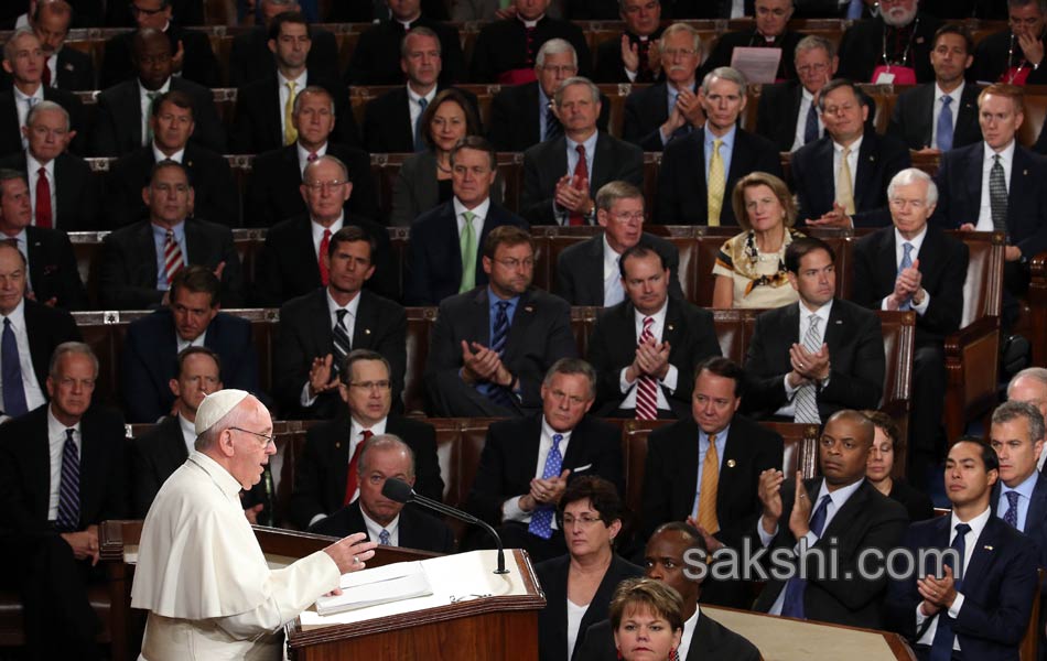 Pope Francis addresses a joint meeting of the US Congress - Sakshi13