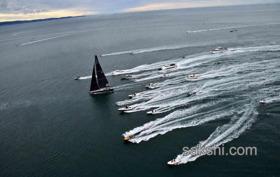 Boats sail during the 47th Barcolana regatta in the Gulf of Trieste - Sakshi14