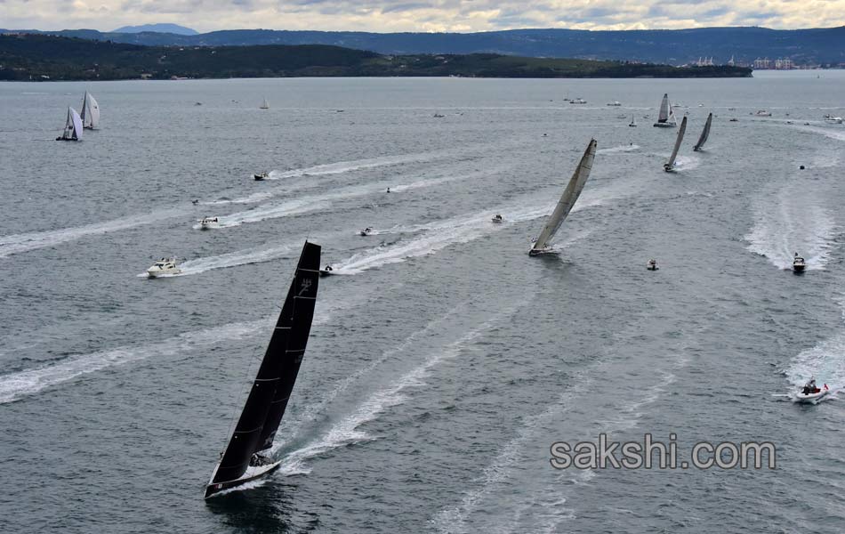 Boats sail during the 47th Barcolana regatta in the Gulf of Trieste - Sakshi15