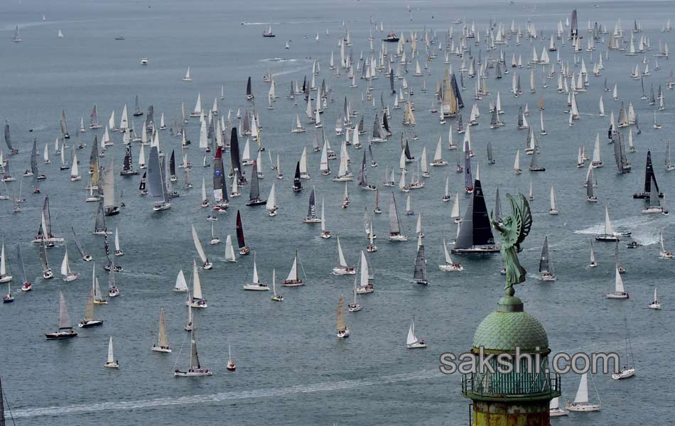 Boats sail during the 47th Barcolana regatta in the Gulf of Trieste - Sakshi18